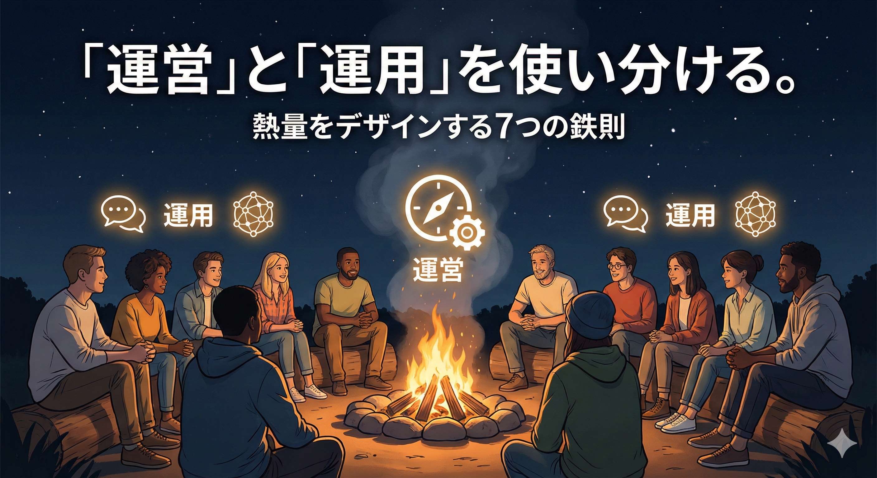 「運営」と「運用」を使い分ける。熱量をデザインする7つの鉄則